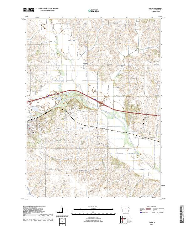 Colfax topographic map thumbnail