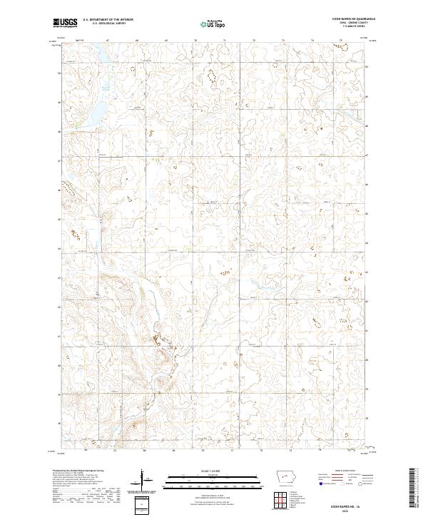 Coon Rapids NE topographic map thumbnail