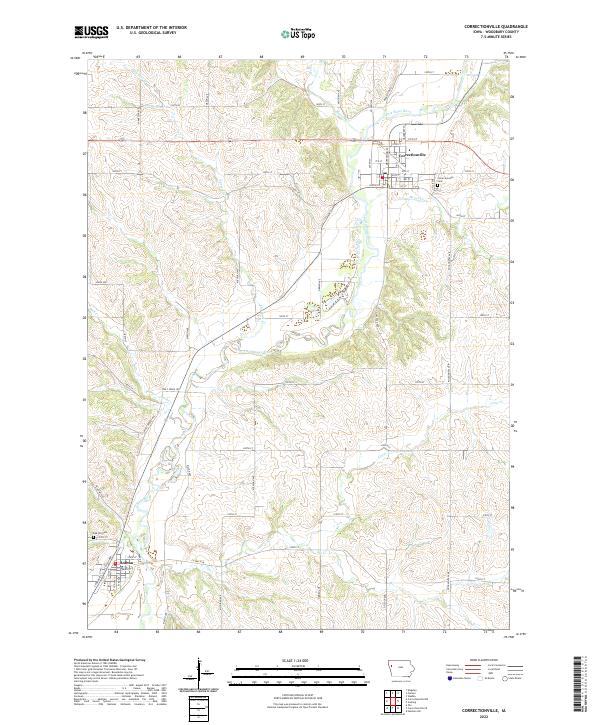 Correctionville topographic map thumbnail