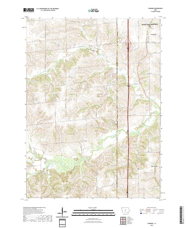 Cumming topographic map thumbnail
