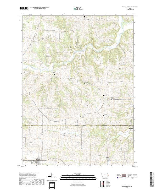 Delmar North topographic map thumbnail