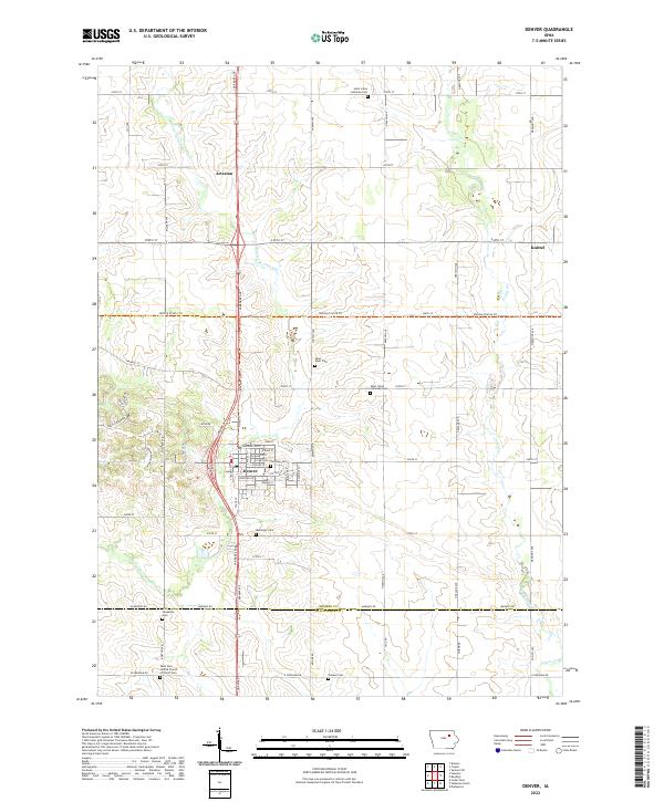 Denver topographic map thumbnail