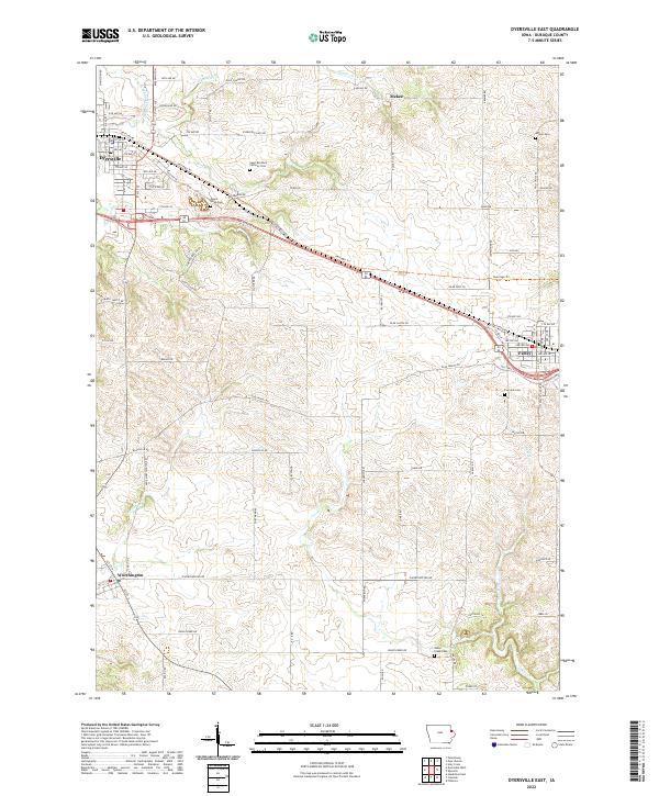 Dyersville East topographic map thumbnail