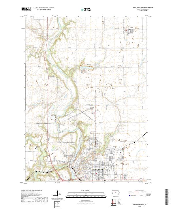 Fort Dodge North topographic map thumbnail