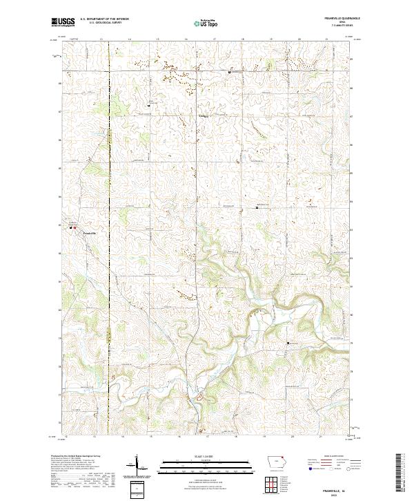 Frankville topographic map thumbnail