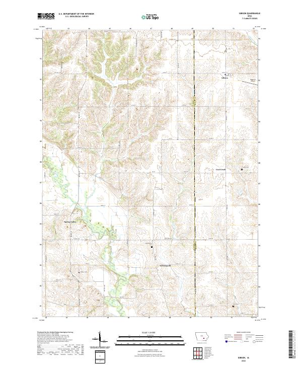 Gibson topographic map thumbnail