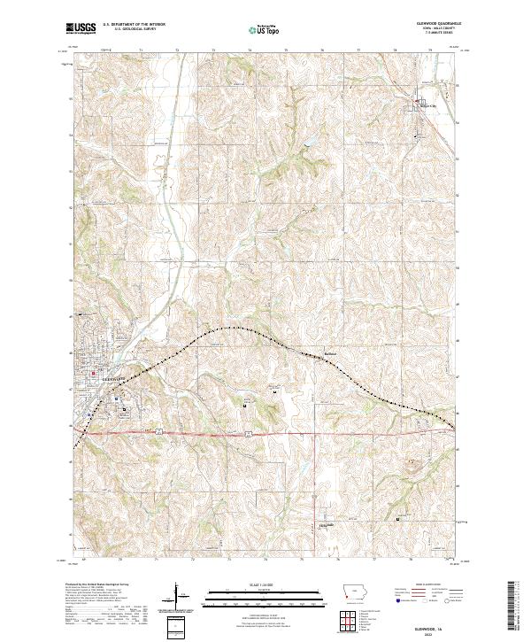 Glenwood topographic map thumbnail