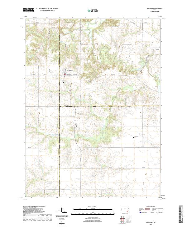 Hillsboro topographic map thumbnail