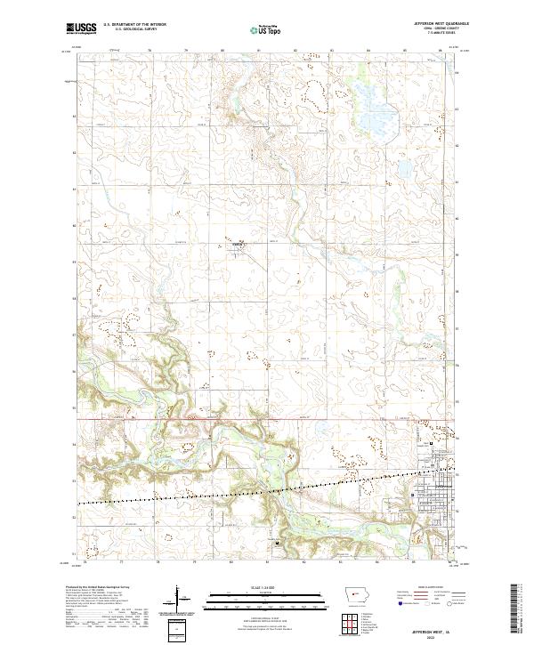 Jefferson West 2022 topographic map thumbnail