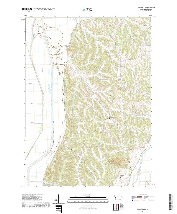 Moorhead NW topographic map thumbnail