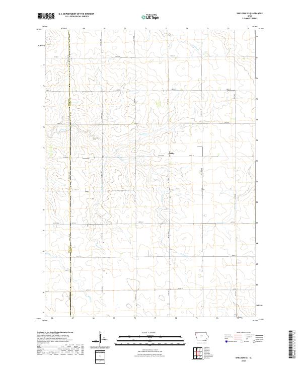 Sheldon SE topographic map thumbnail