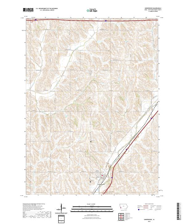 Underwood 2022 topographic map thumbnail