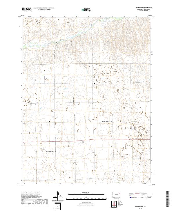 Adler Creek topographic map thumbnail