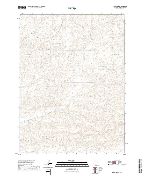 Adobe Springs topographic map thumbnail