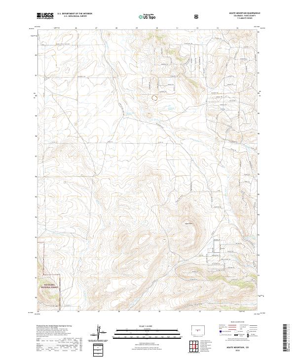 Agate Mountain topographic map thumbnail