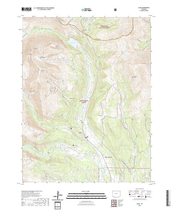 Alma topographic map thumbnail