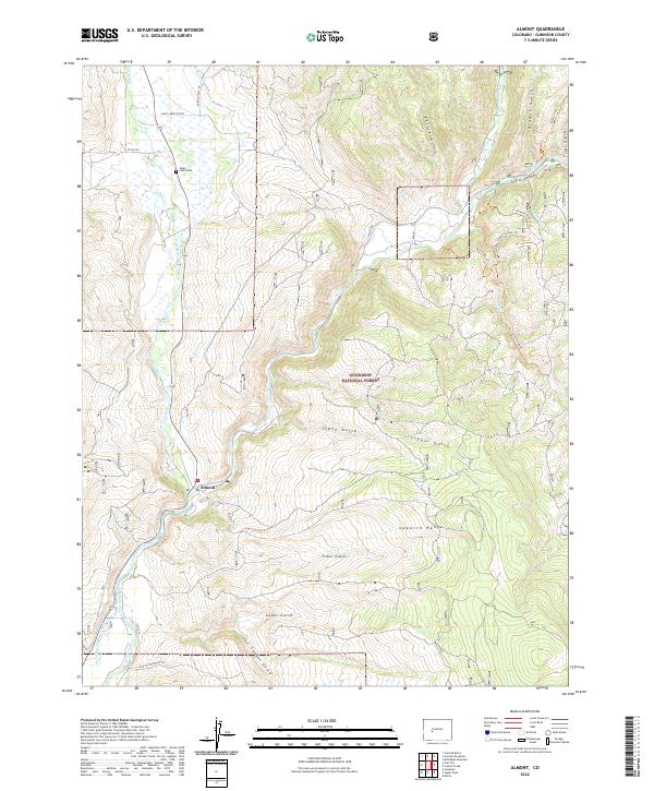 Almont topographic map thumbnail