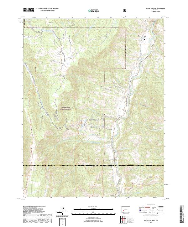 Alpine Plateau topographic map thumbnail