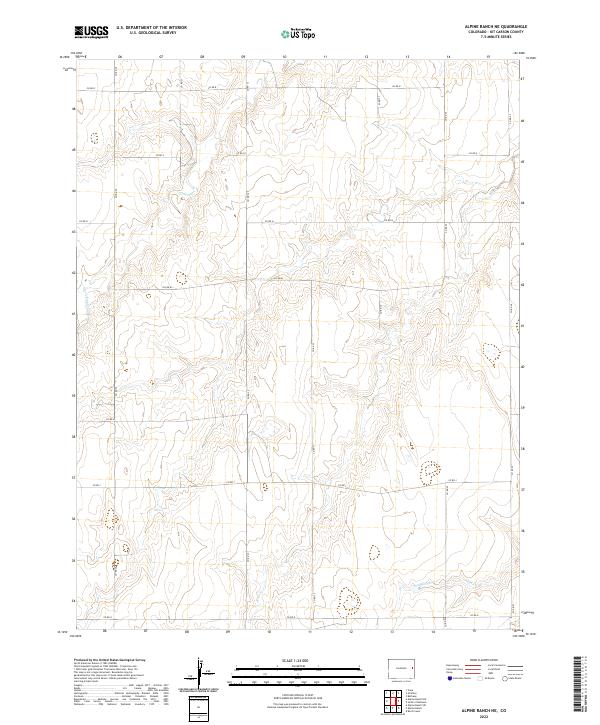 Alpine Ranch NE topographic map thumbnail