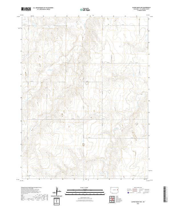 Alpine Ranch NW topographic map thumbnail