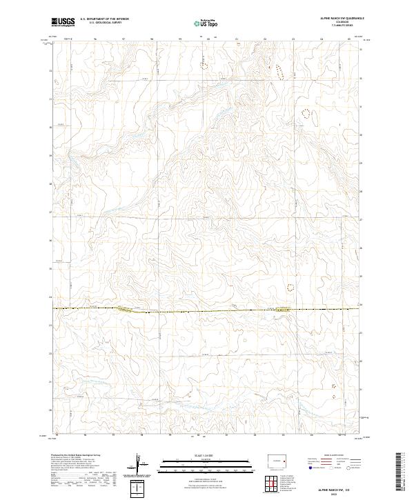 Alpine Ranch SW topographic map thumbnail