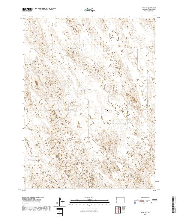 Alvin SW topographic map thumbnail