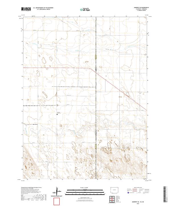 Amherst SE topographic map thumbnail