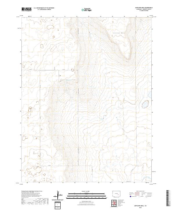 Antelope Mesa topographic map thumbnail