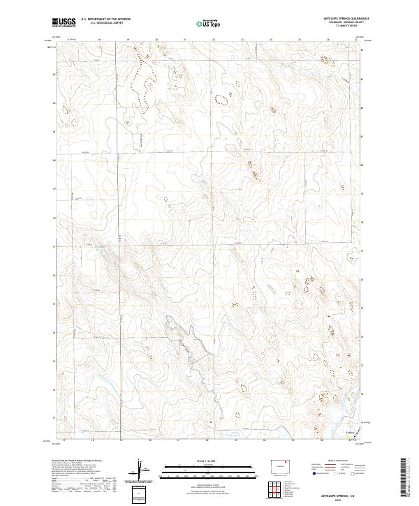 Antelope Springs topographic map thumbnail