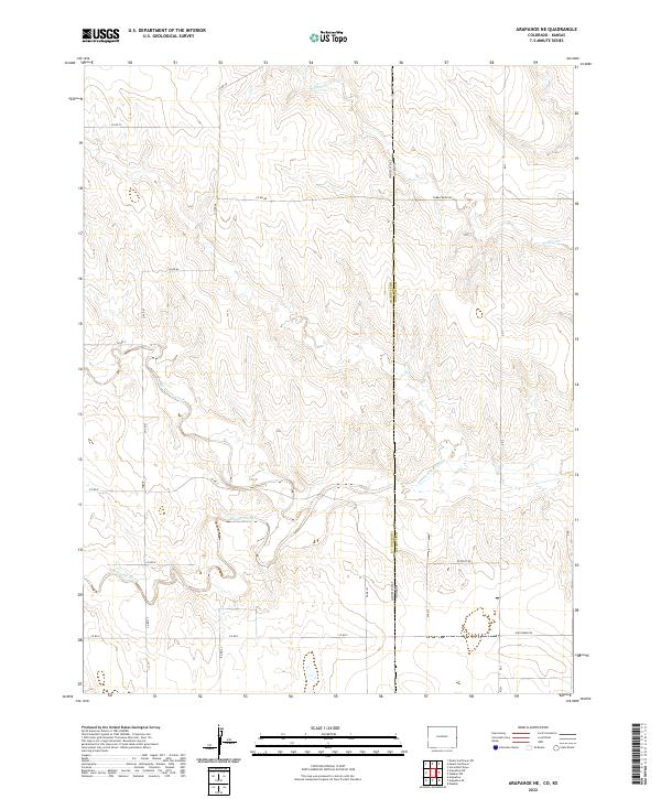 Arapahoe NE topographic map thumbnail