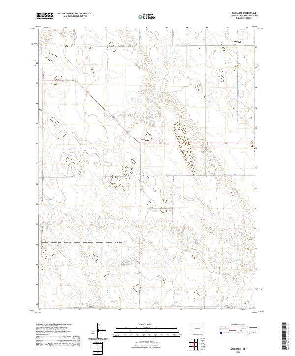 Arickaree topographic map thumbnail