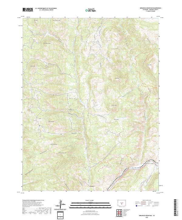 Arkansas Mountain topographic map thumbnail