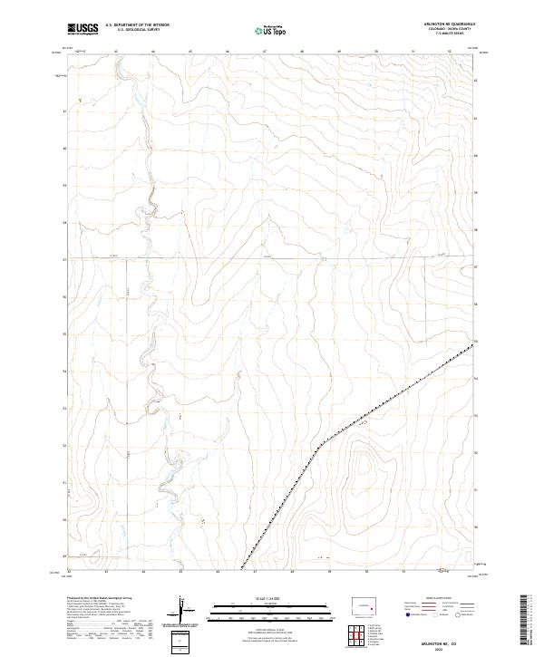 Arlington NE topographic map thumbnail
