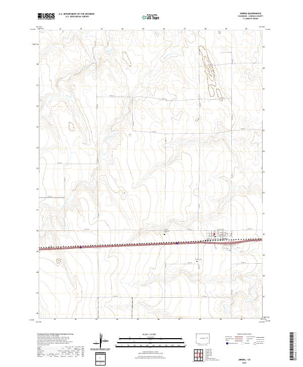 Arriba topographic map thumbnail