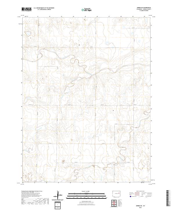 Arriba NE topographic map thumbnail