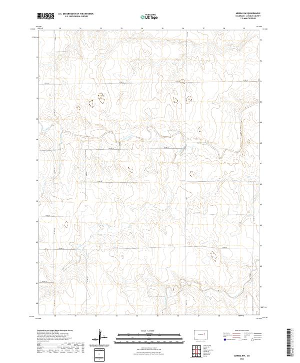 Arriba NW topographic map thumbnail
