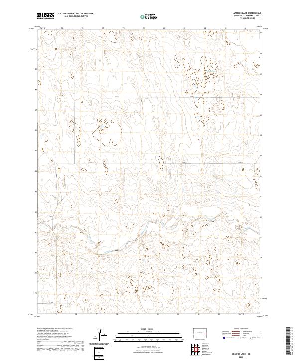 Arsenic Lake topographic map thumbnail