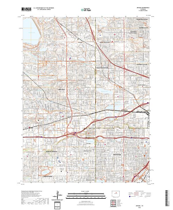 Arvada topographic map thumbnail