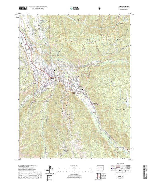 Aspen topographic map thumbnail