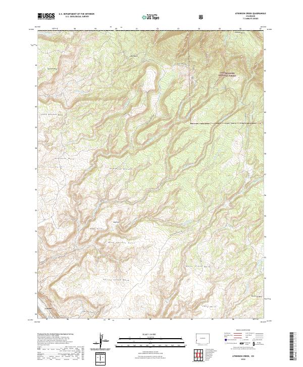 Atkinson Creek topographic map thumbnail