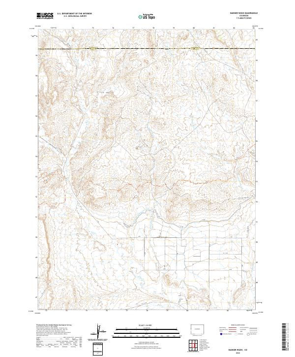 Badger Wash 2022 topographic map thumbnail