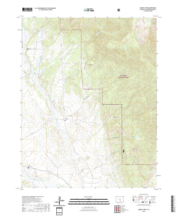 Badito Cone topographic map thumbnail