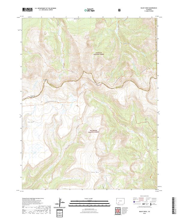 Baldy Cinco topographic map thumbnail
