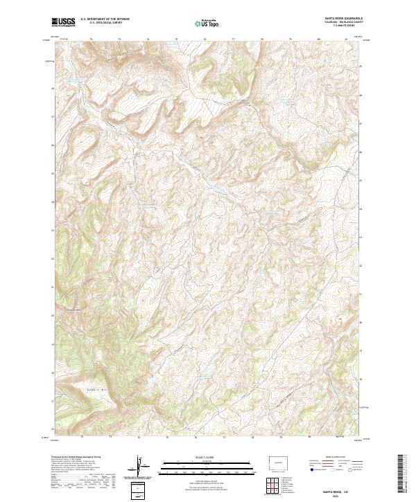 Banta Ridge topographic map thumbnail