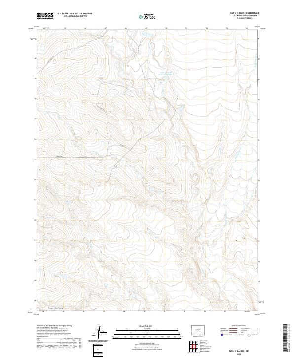 Bar J H Ranch topographic map thumbnail