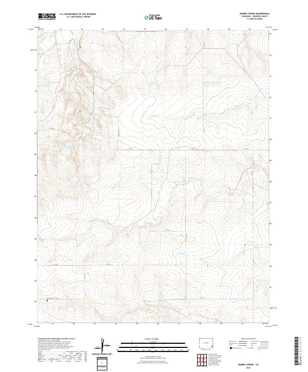 Barrel Spring topographic map thumbnail