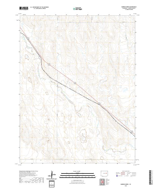 Barron Creek topographic map thumbnail