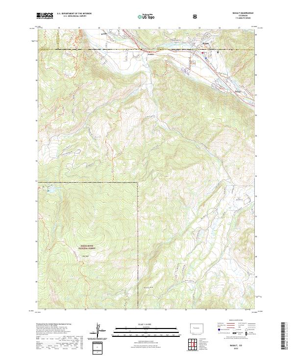 Basalt topographic map thumbnail