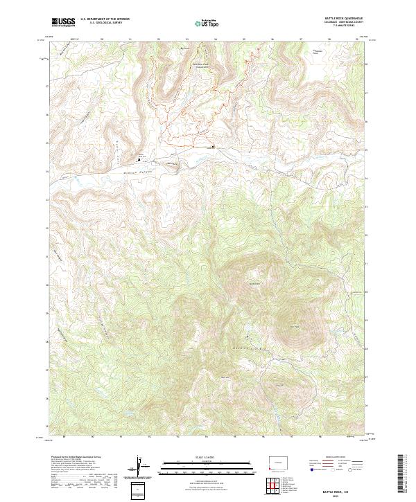 Battle Rock topographic map thumbnail