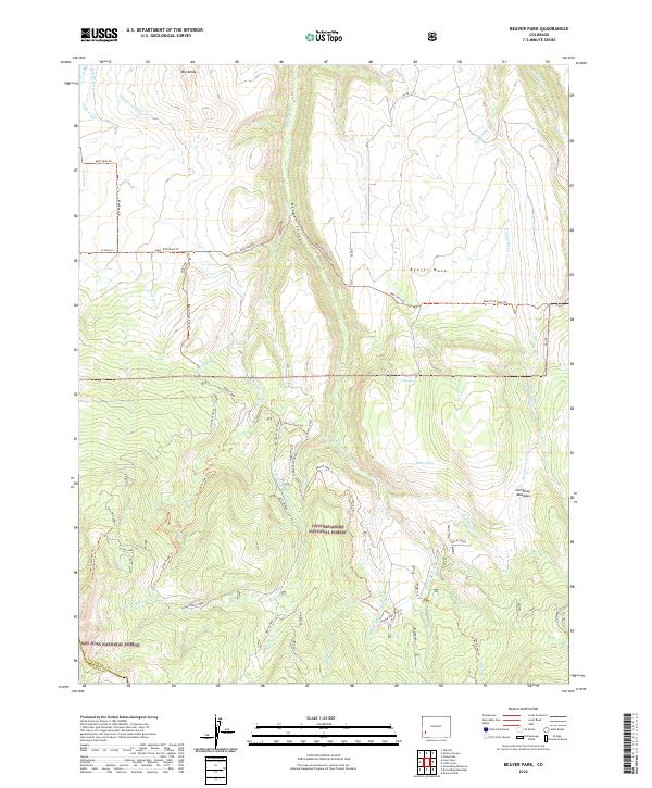 Beaver Park topographic map thumbnail